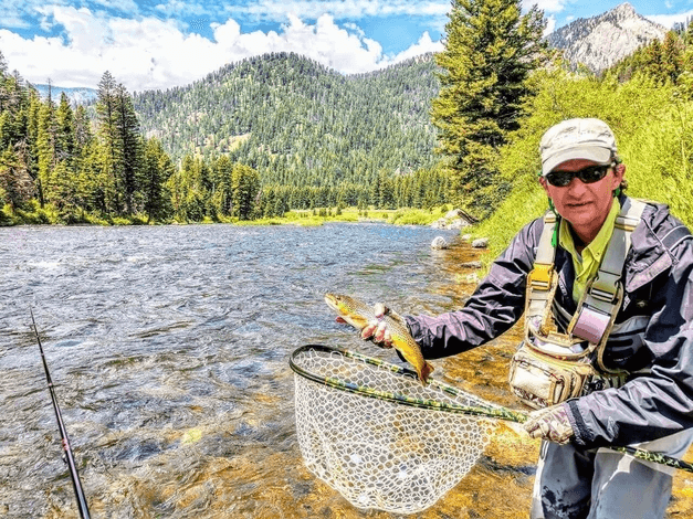 Robert van Rensburg demonstrating Euro nymphing control